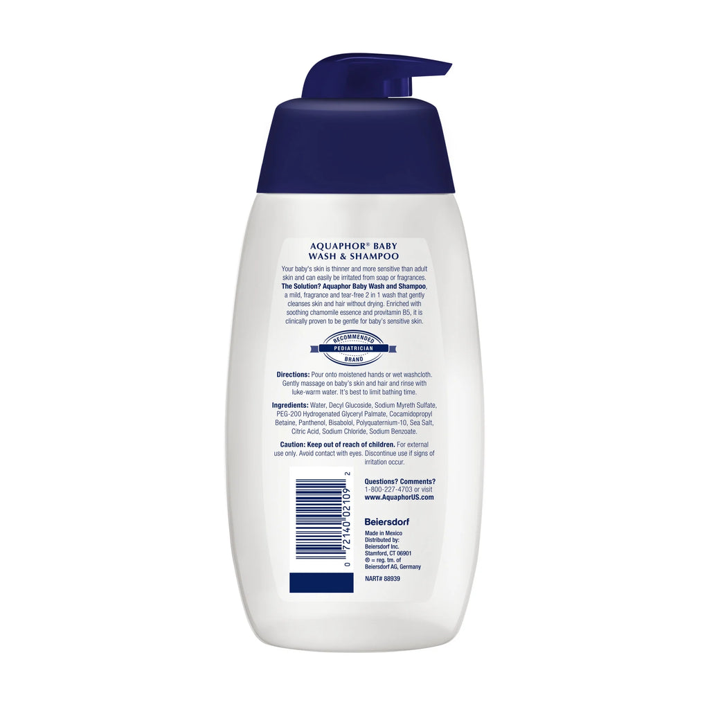 Baby Wash & Shampoo, Fragrance Free and Tear Free for Baby'S Sensitive Skin, 16.9 Fl Oz