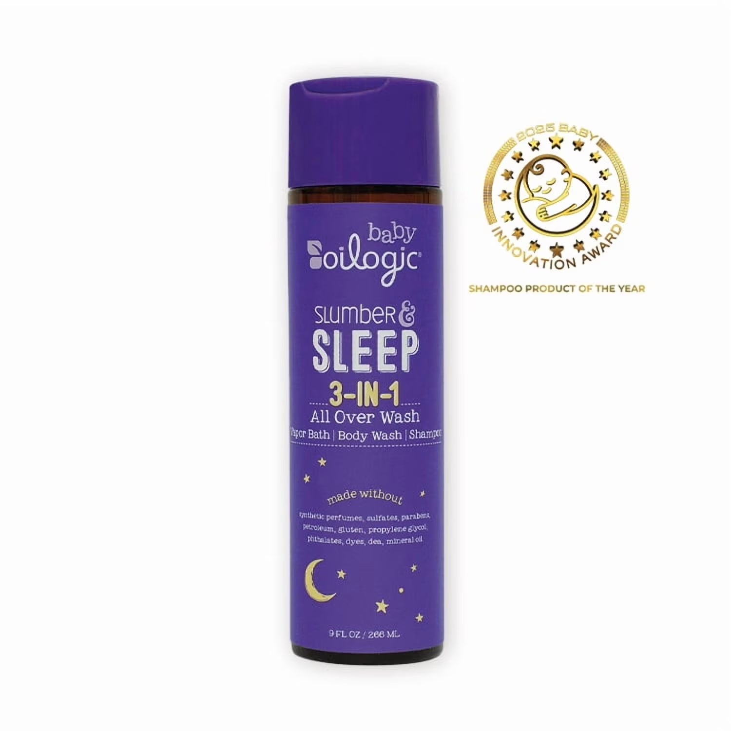 3 in 1 Slumber & Sleep Baby Safe Essential Oil Vapor Bath & Shampoo, 9 Fl Oz