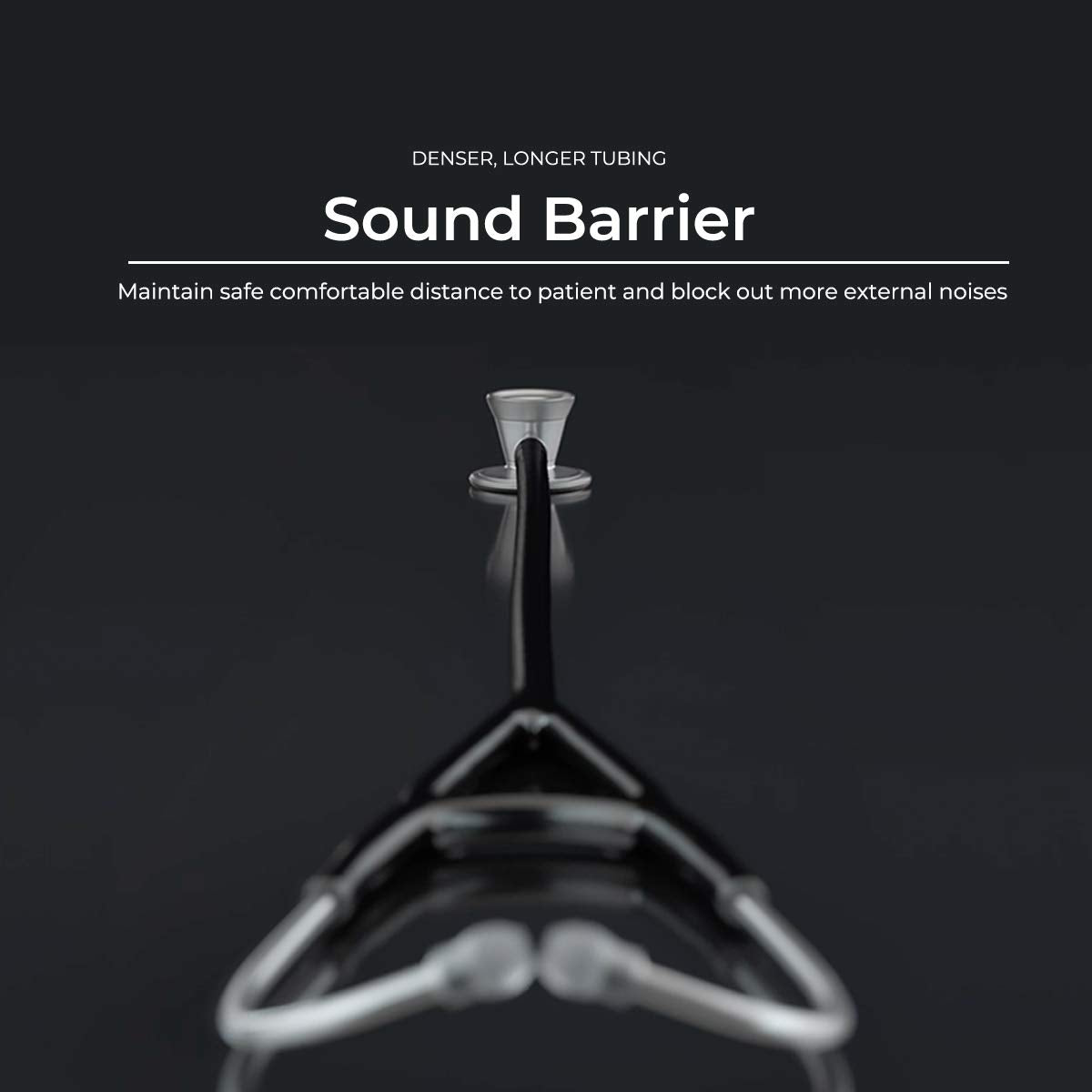 , Procardial Cardiology Stethoscope, Lightweight Titanium, Adult, Dual Head, Black Tube, Black Chestpiece-Headset, MDF797TBO11