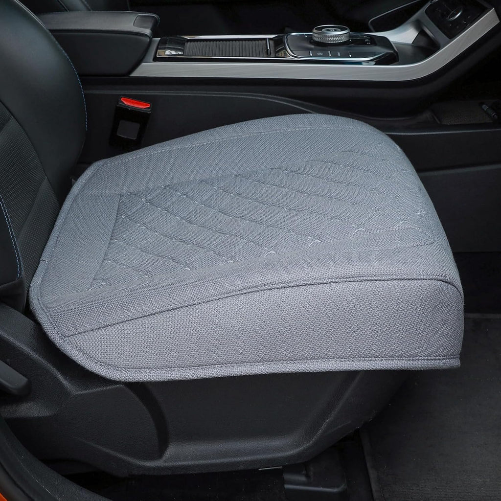 Car Seat Cover,Bottom Car Seat Covers,Front Seat Only, Cloth Fabric Wrap around the Bottom,Breathable Car Seat Protector Fits 95% of Vehicles 1 Piece,Gray