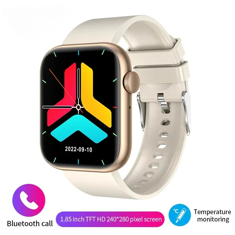 2025 New Smart Watch for Women Full Touch Screen Bluetooth Call Waterproof Watch Sport Fitness Tracker Smartwatch Lady Bracelet