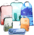 Compression Packing Cubes for Travel, 6-Piece Lightweight Packing Cubes Set for Carry-On Luggage & Backpacks –  (Getaways)