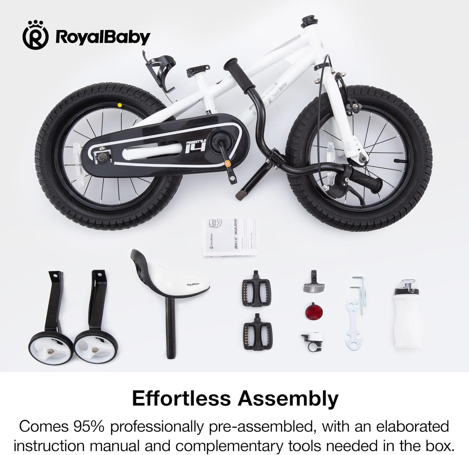 Kids Bike Freestyle Classic 12 14 16 18 Inch Children Bicycle for Ages 3-10 Years Toddler to Big Kids