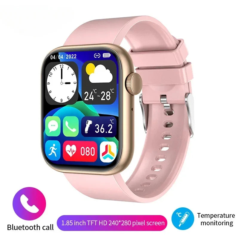2025 New Smart Watch for Women Full Touch Screen Bluetooth Call Waterproof Watch Sport Fitness Tracker Smartwatch Lady Bracelet