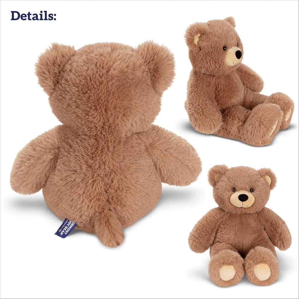18 Inch Cuddly Soft Brown Bear | Soft Easter Teddy Bear Stuffed Animal | Cozy Plush for Sleeping | Romantic Gift Teddy Bear for Girlfriend | Crafted in the USA